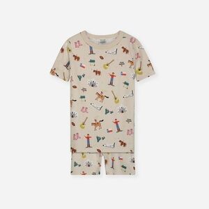 SMALLER THINGS Texas Forever Unisex Pajama Shorts and Top Set 10Y VGUC